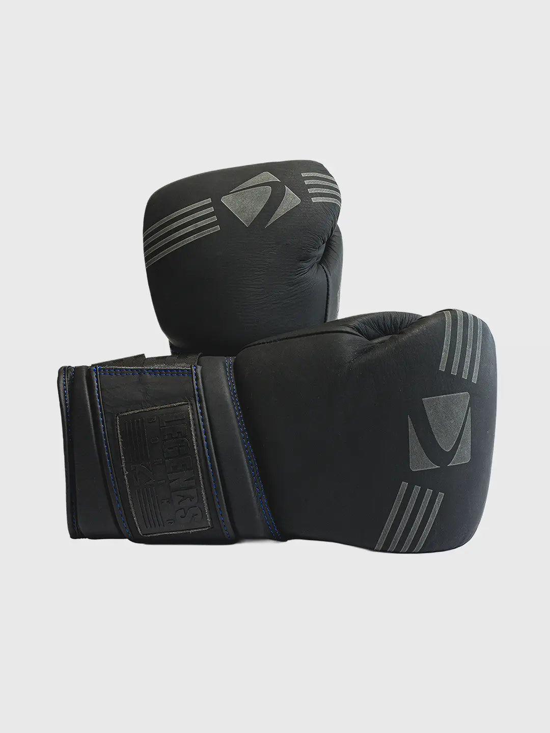 Tuff Glove - Murdered Out Series 2.0 Black and Blue Gloves