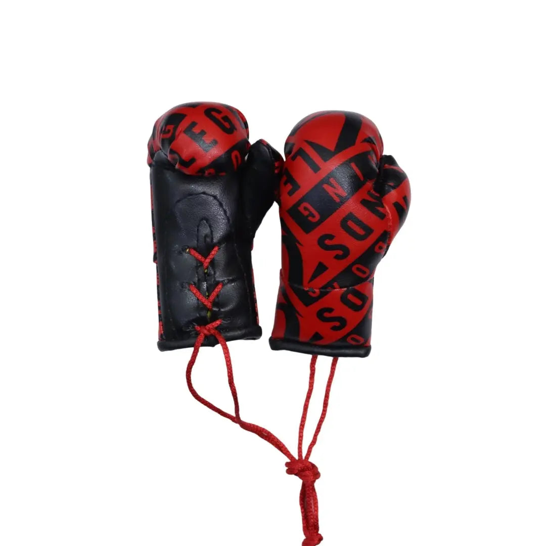 Legends Mini Boxing Gloves Red/Black Bold Repeat Miscellaneous