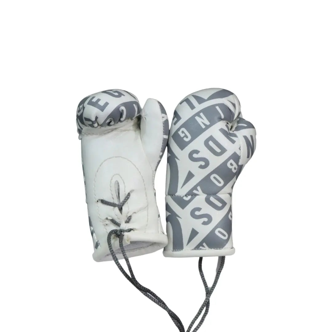 Legends Mini Boxing Gloves White/Gray Bold Repeat Miscellaneous