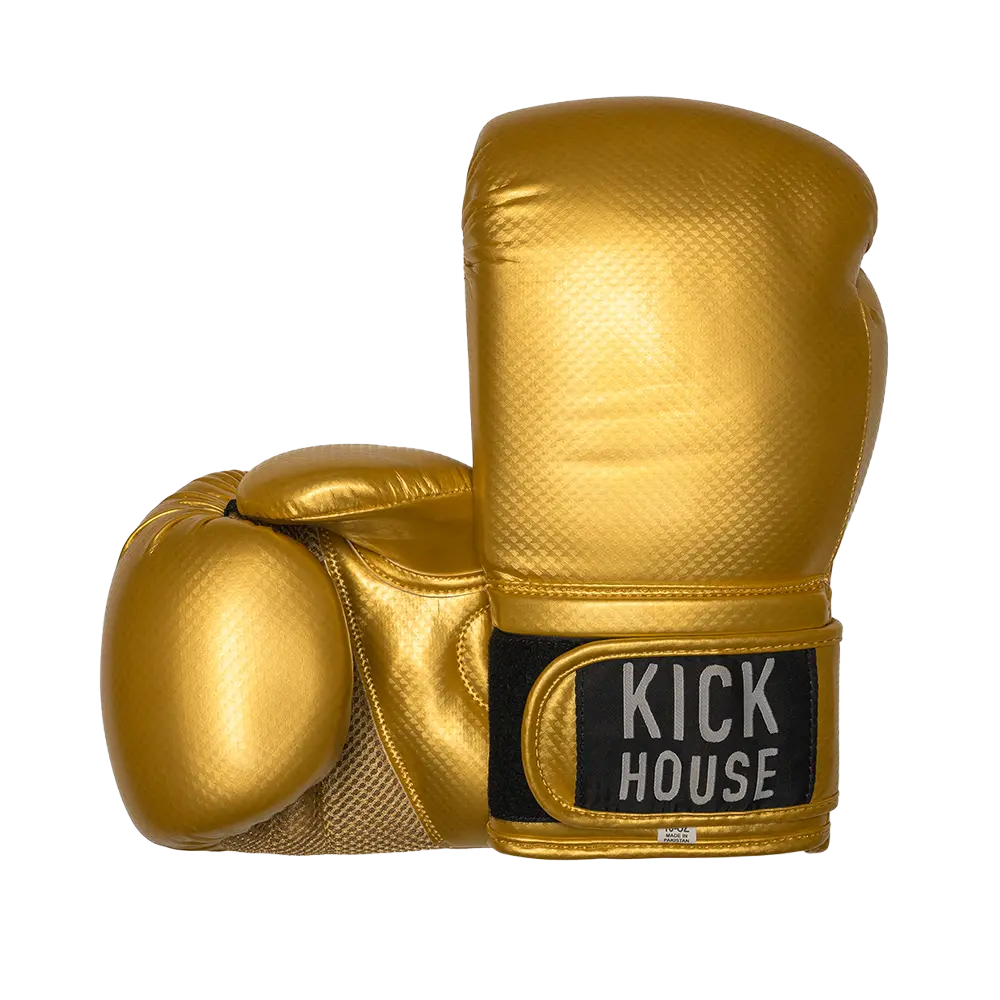 16oz Synthetic Leather Boxing Gloves Kickhouse Boxing