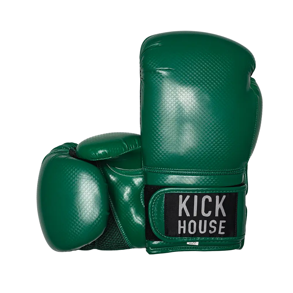 16oz Synthetic Leather Boxing Gloves Kickhouse Boxing