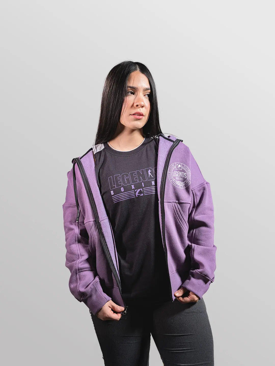Women's Like a Legend Zip Up Hoodie Q Star