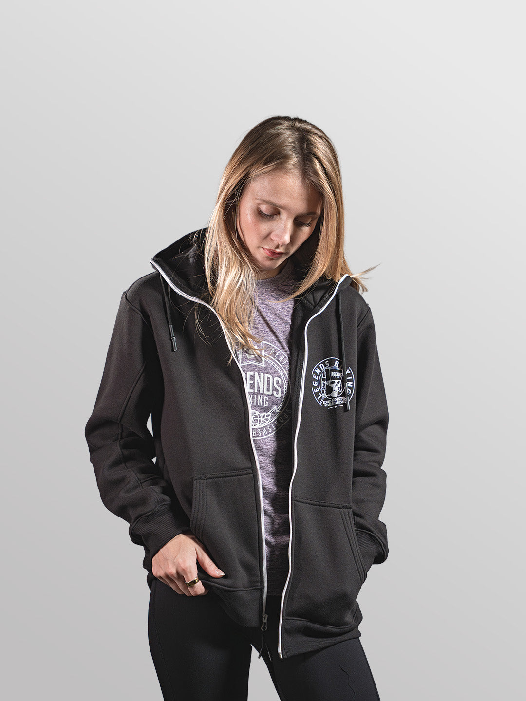 Skull Fleece Zip-Up