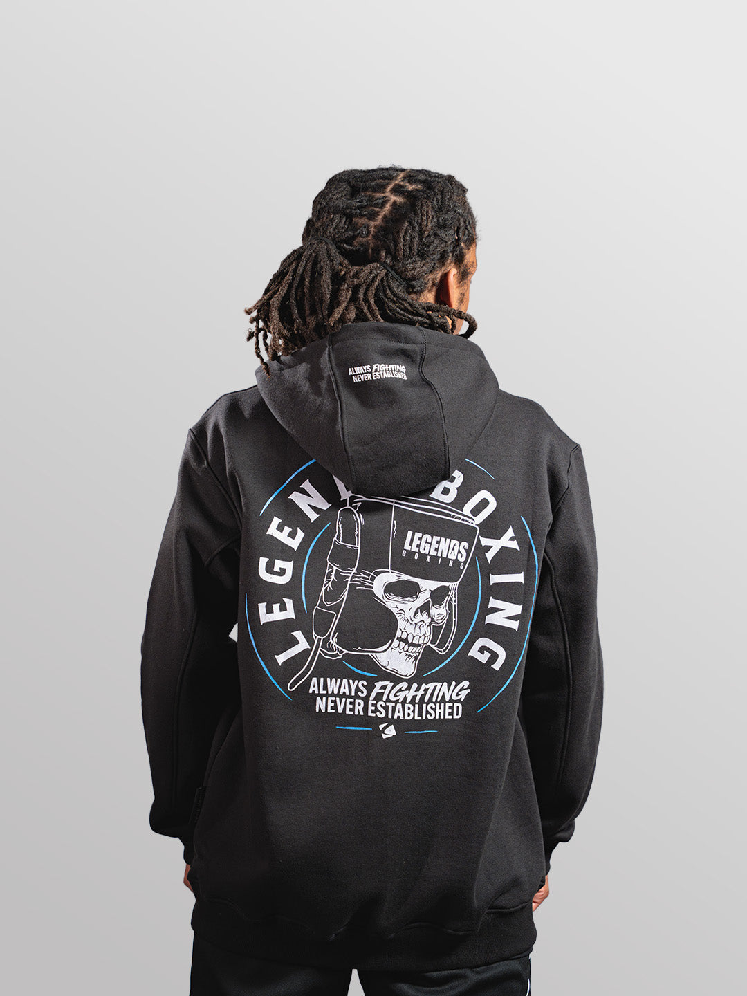 Zip-Up Hoodie - Skull Fleece Zip-Up Hoodie - Legends Boxing Gear