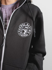 Skull Fleece Zip-Up Q Star