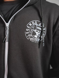 Skull Fleece Zip-Up Q Star
