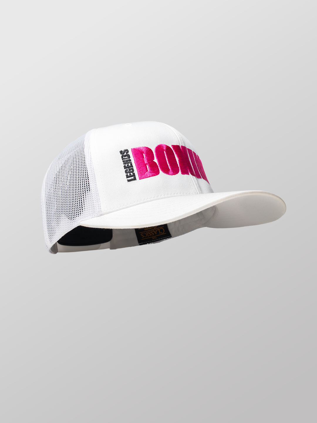 Legends Snapback Hat  White w/pink Unisex