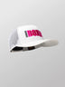 Legends Snapback Hat  White w/pink Unisex