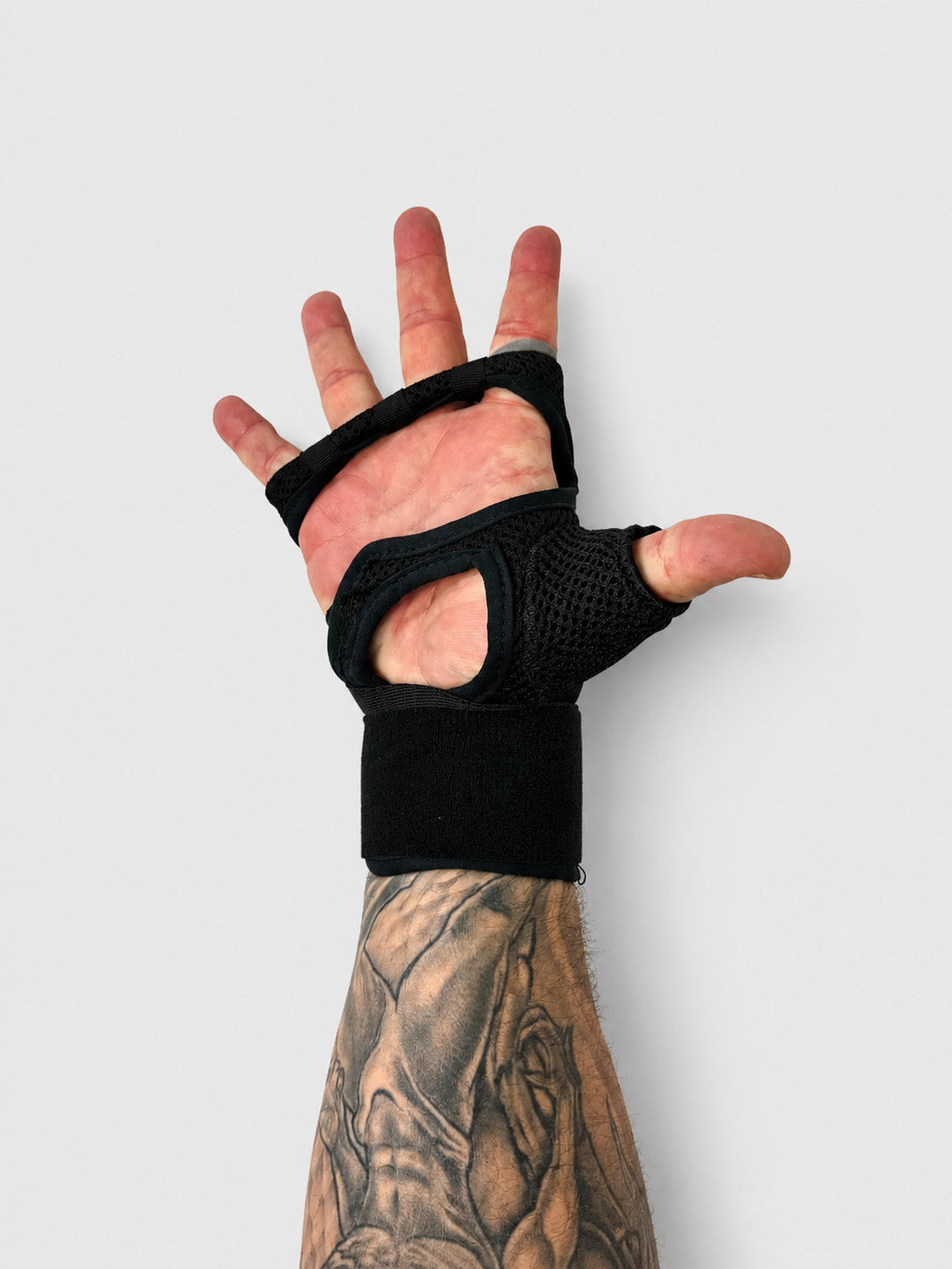 Palm side of the Tate Wrap showing the open-palm design