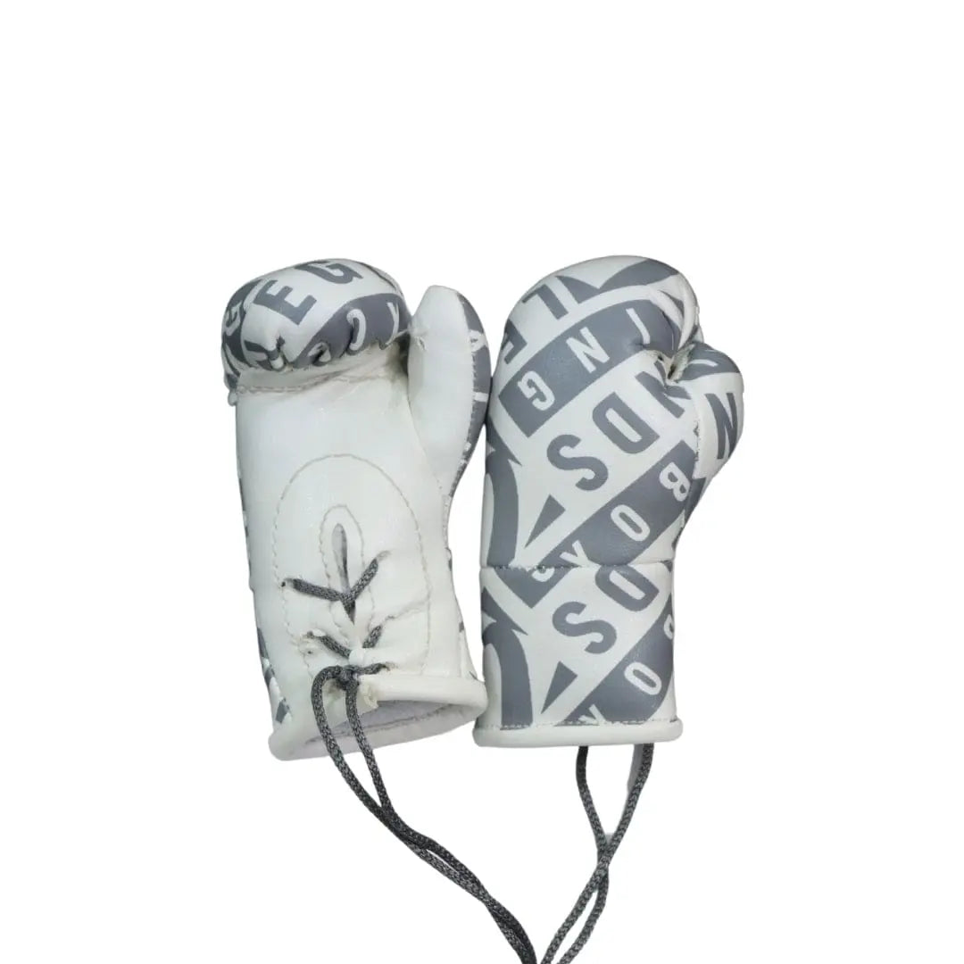 Legends Mini Boxing Gloves  White-Gray-Bold-Repeat Miscellaneous
