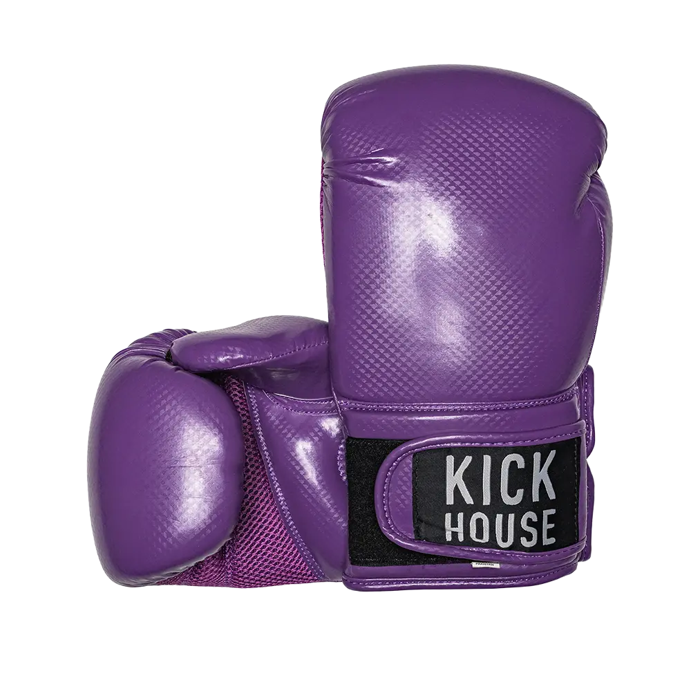 16oz Synthetic Leather Boxing Gloves Kickhouse Boxing