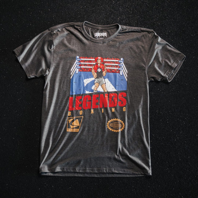 Punch'd Out Tee - Charcoal Gray