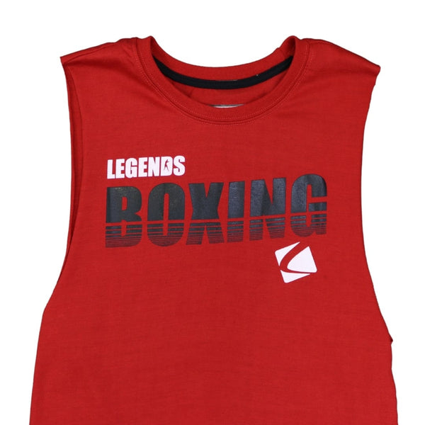 Legends Boxing Gear: Women's Striped Logo Muscle Tank